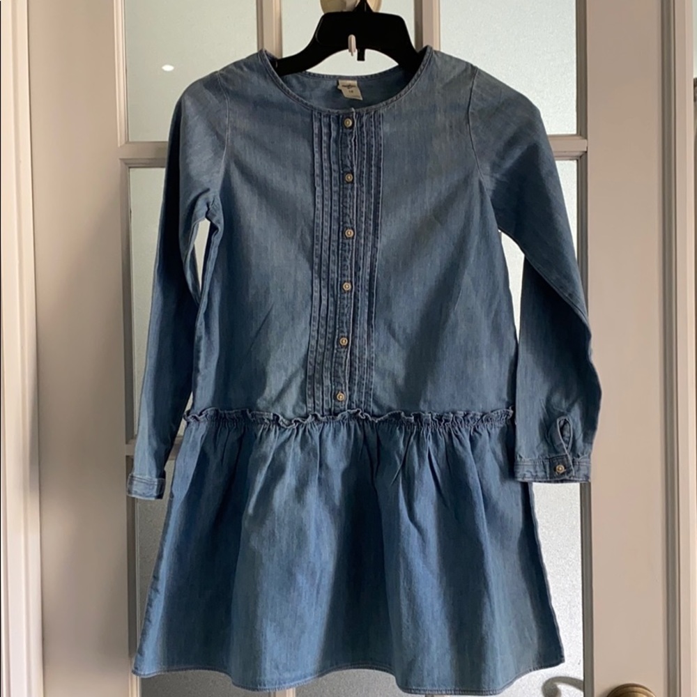 Girls' Denim dress/longsleeve/Sz.10/NWT